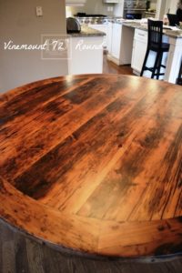 reclaimed round tables Ontario, round table, Gerald Reinink