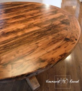 reclaimed round tables Ontario, round table, Gerald Reinink