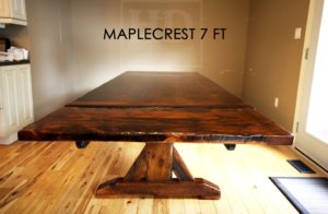 farmhouse table, epoxy, resin, HD Threshing Floor Furniture, Gerald Reinink, sawbuck, rustic table, cottage table, reclaimed wood tables Ontario