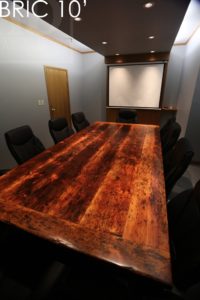 boardroom table Ajax, conference table, reclaimed wood table, Ontario, Epoxy, Resin, HD Threshing, HD Threshing Floor Furniture, barnwood table, custom boardroom table