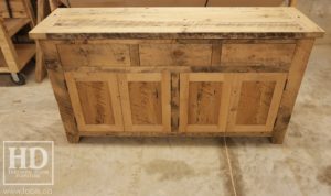 reclaimed wood buffet Ontario