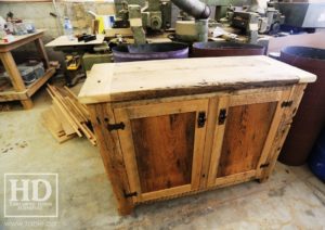 unfinished reclaimed wood buffet Ontario