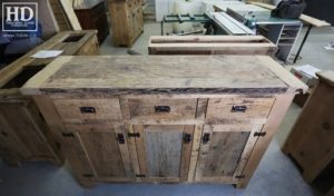 unfinished reclaimed wood buffet Ontario