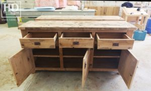 unfinished reclaimed wood buffet Ontario