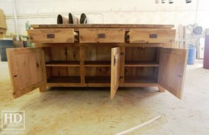 unfinished reclaimed wood buffet Ontario