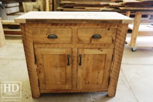 unfinished reclaimed wood buffet Ontario