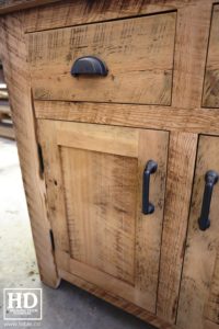 unfinished reclaimed wood buffet Ontario