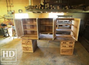 desk, desk, reclaimed wood desks, Ontario, HD Threshing Floor Furniture, Gerald Reinink, rustic. Ontario