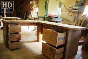 desk, desk, reclaimed wood desks, Ontario, HD Threshing Floor Furniture, Gerald Reinink, rustic,