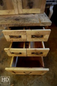 desk, desk, reclaimed wood desks, Ontario, HD Threshing Floor Furniture, Gerald Reinink, rustic. Ontario