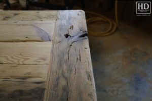 trestle table, Ontario, reclaimed wood table, rustic