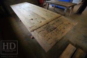 trestle table, Ontario, reclaimed wood table, rustic, Mennonite furniture