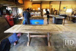 trestle table, Ontario, reclaimed wood table, rustic, Mennonite furniture