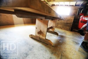 trestle table, Ontario, reclaimed wood table, rustic, Mennonite furniture