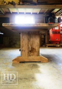 trestle table, Ontario, reclaimed wood table, rustic, Mennonite furniture