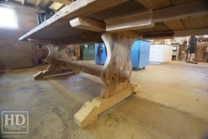 trestle table, Ontario, reclaimed wood table, rustic