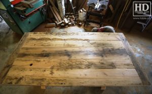 trestle table, Ontario, reclaimed wood table, rustic