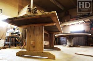 trestle table, Ontario, reclaimed wood table, rustic