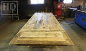 trestle table, Ontario, reclaimed wood table, rustic, Mennonite furniture