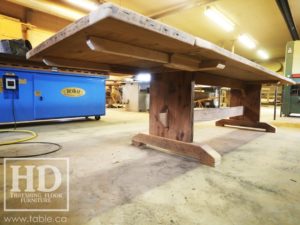 trestle table, Ontario, reclaimed wood table, rustic, Mennonite furniture