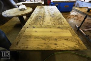 trestle table, Ontario, reclaimed wood table, rustic, Mennonite furniture