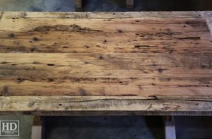 trestle table, Ontario, reclaimed wood table, rustic, Mennonite furniture