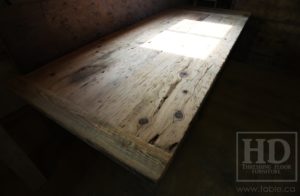 trestle table, Ontario, reclaimed wood table, rustic, Mennonite furniture