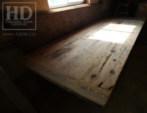 trestle table, Ontario, reclaimed wood table, rustic, Mennonite furniture