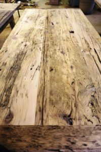 trestle table, Ontario, reclaimed wood table, rustic, Mennonite furniture