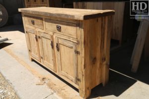 reclaimed wood buffet Ontario, reclaimed wood table Ontario, Gerald Reinink, rustic