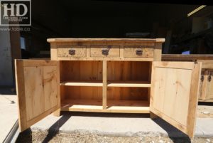 reclaimed wood buffet Ontario, reclaimed wood table Ontario, Gerald Reinink, rustic