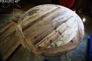 Reclaimed Wood Round Table, boardroom round table Ontario