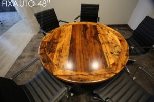 Reclaimed Wood Round Table, boardroom round table Ontario