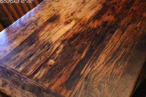 reclaimed wood harvest table, reclaimed wood table Brantford, epoxy, rustic furniture Ontario, solid wood furniture, Mennonite Furniture, hemlock, threshing floor table, HD Threshing, cottage furniture Ontario