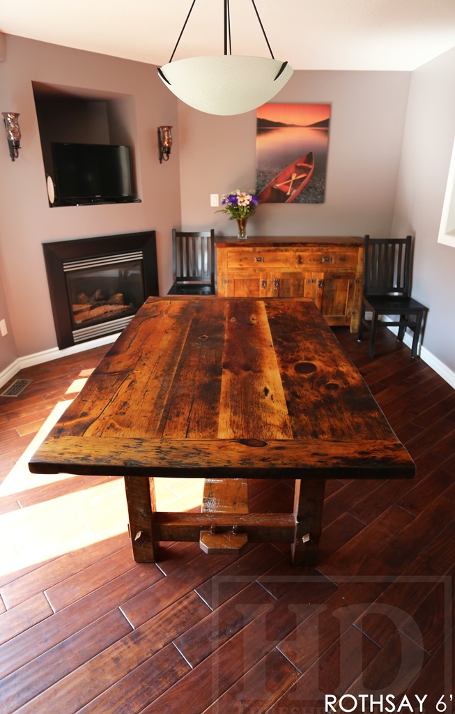 Reclaimed Wood Frame Tables | HD Threshing